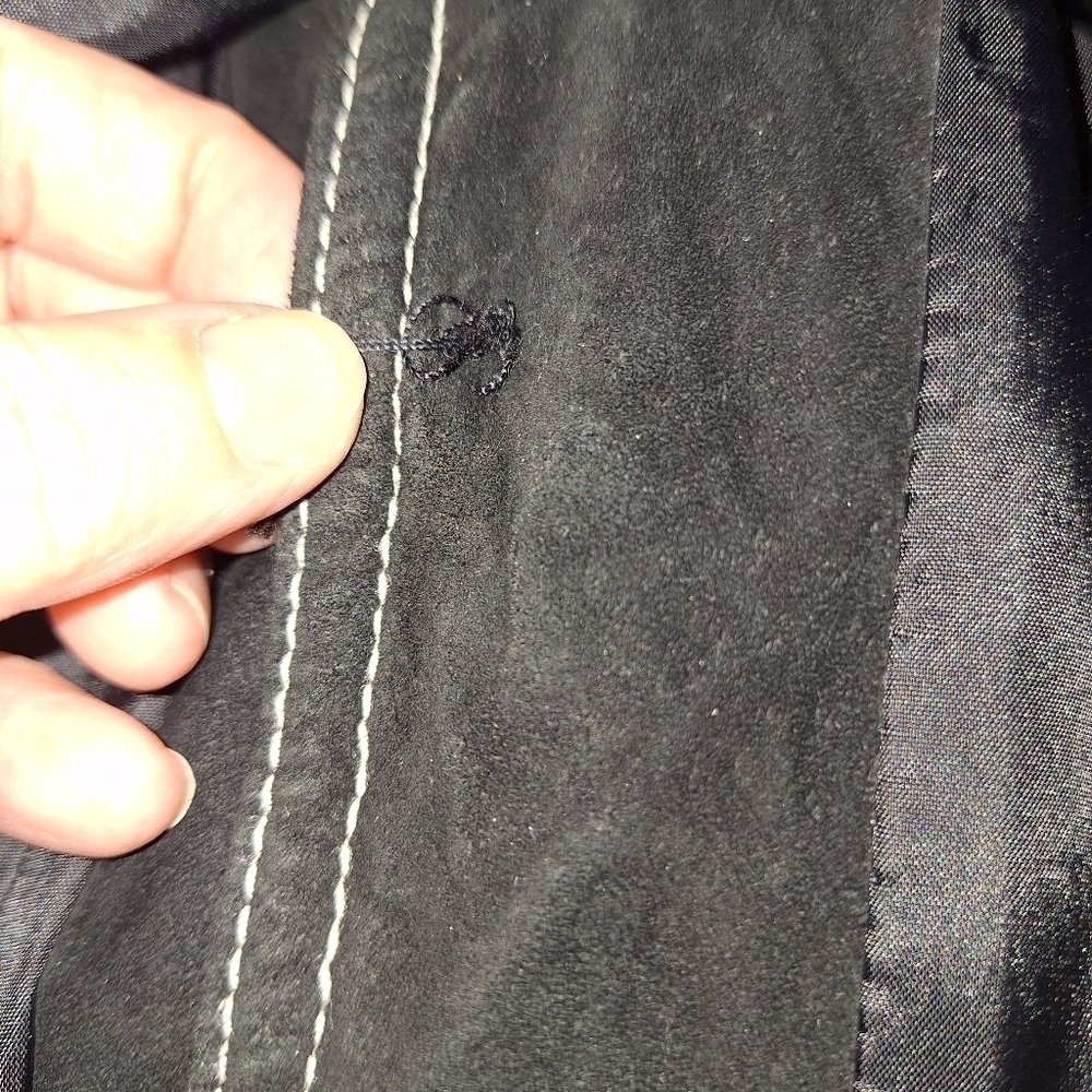 Leather Button Down Long Skirt Size 14 - Picture 8 of 11